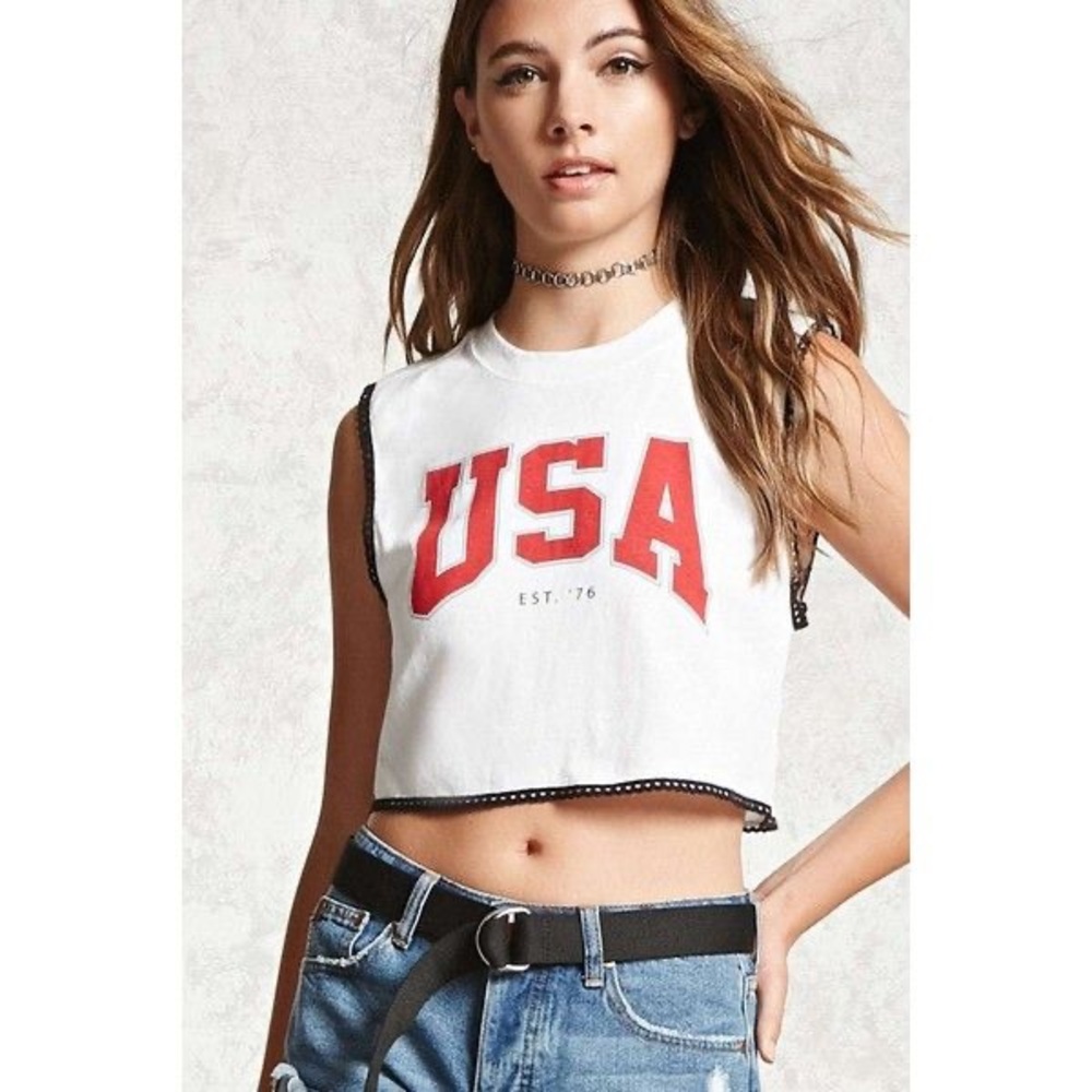 FOREVER 21 USA Crop Top
